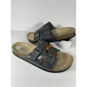 Cliffs by White Mountain Men's Hanz Sandals Size 12M Gray Dual Strap Slide